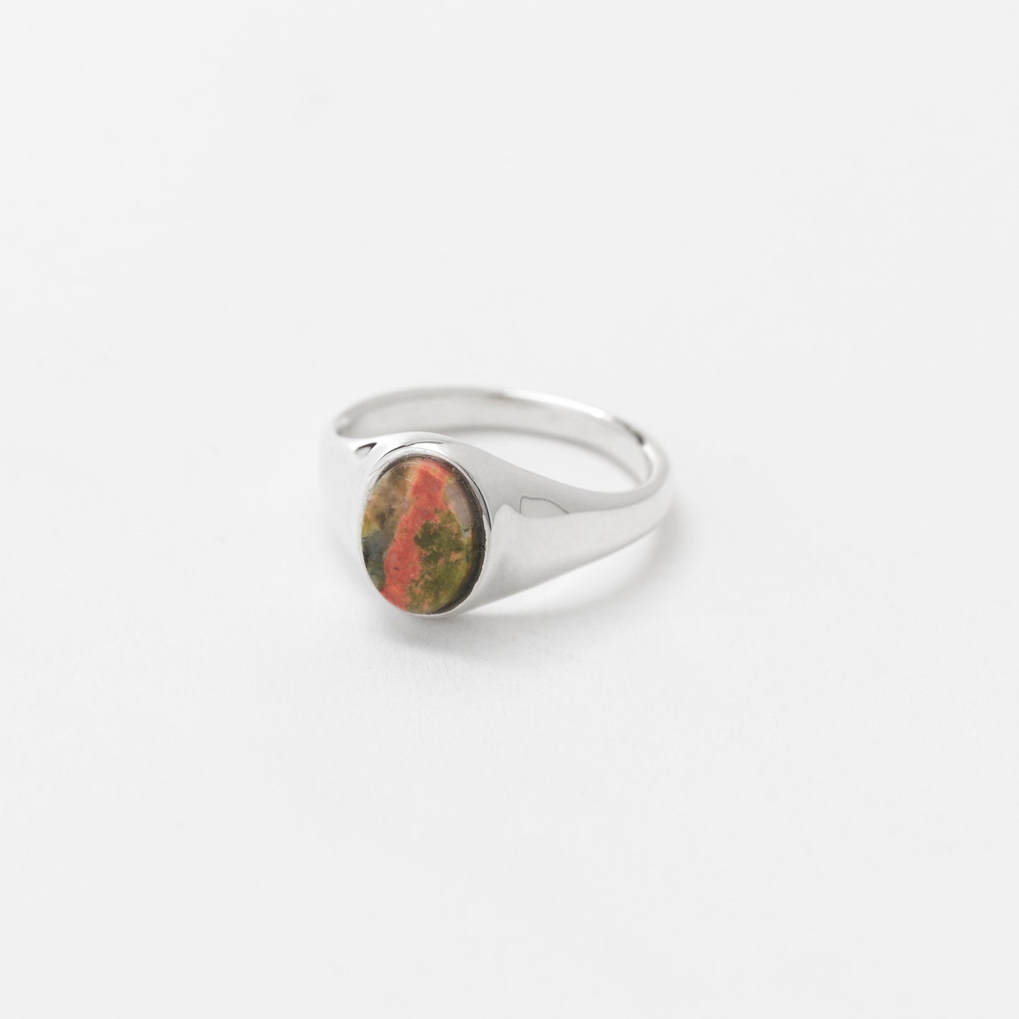 STONE SIGNET RING/UNAKITE(S)