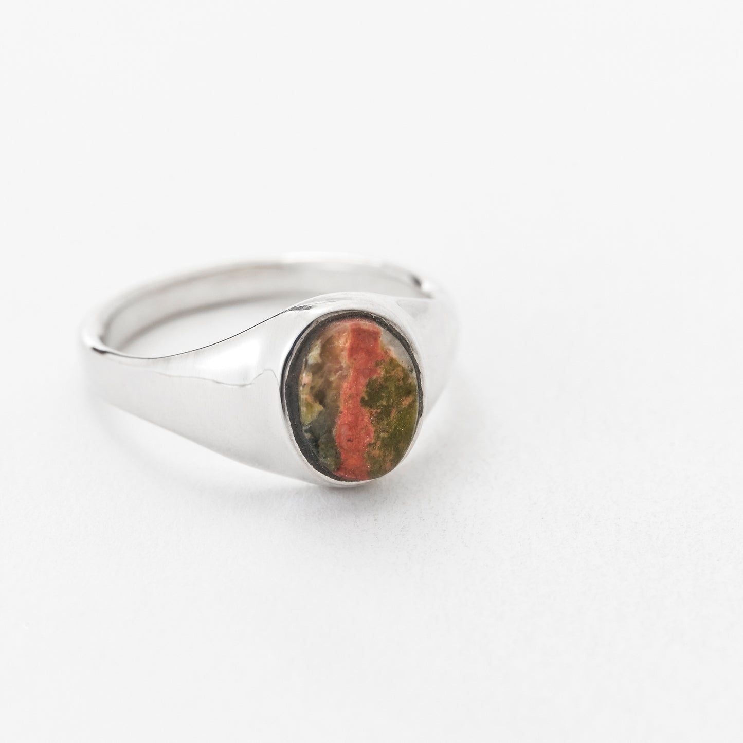 STONE SIGNET RING/UNAKITE(S)