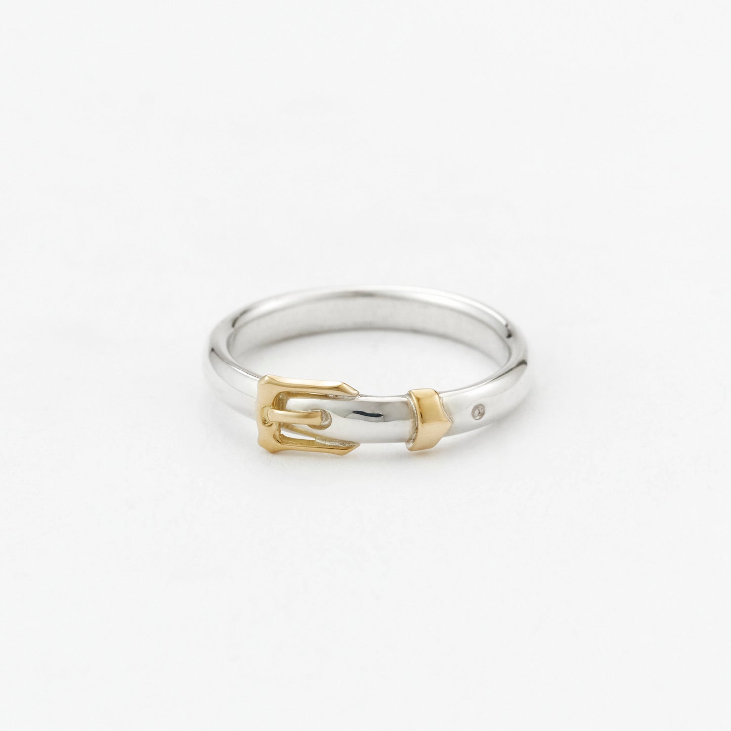 VICTORIAN BUCKLE RING (SILVER&18K GOLD)