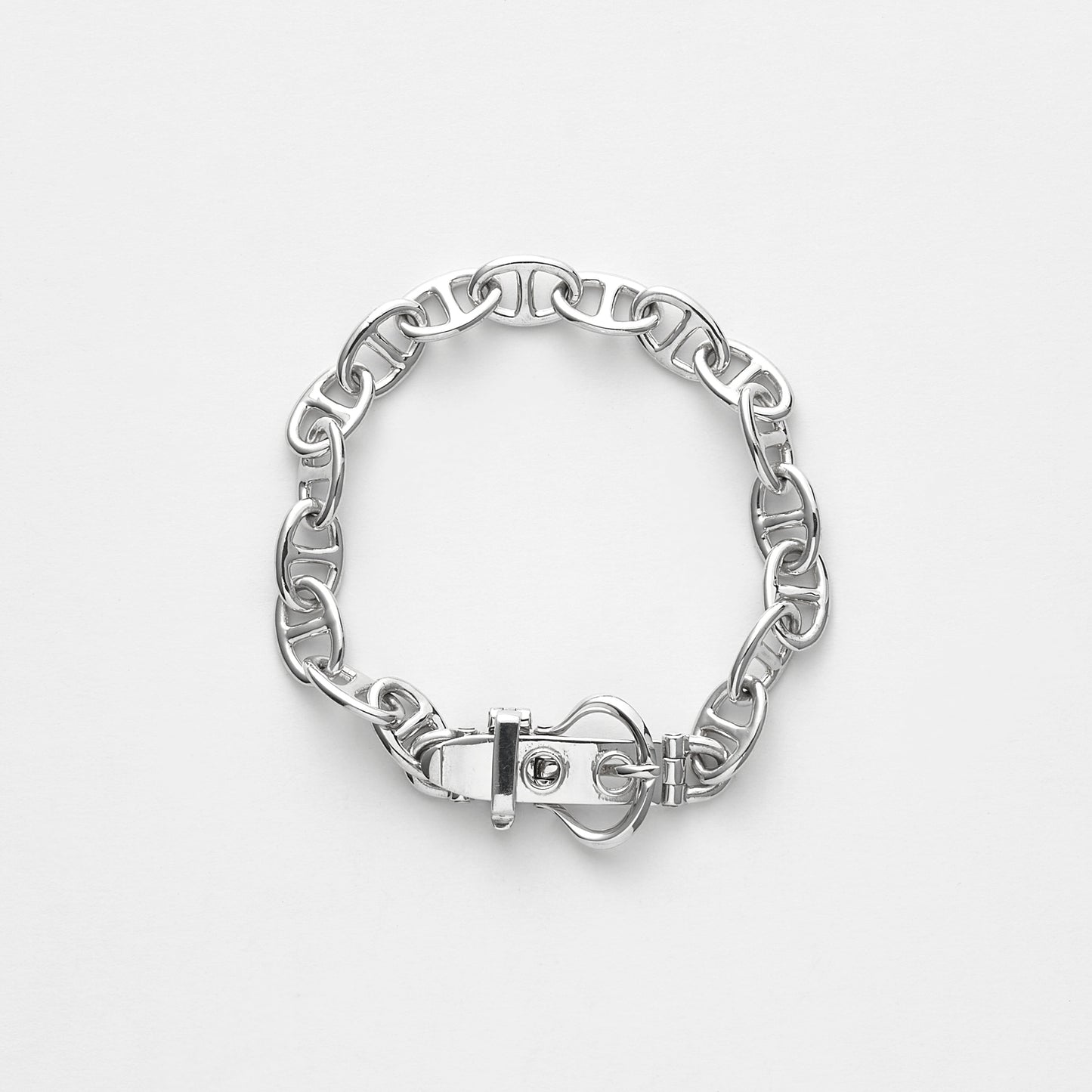 ANCHOR CHAIN HORSE SHOE BUCKLE BRACELET