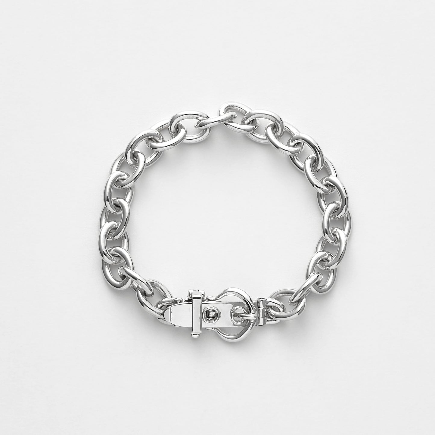 OVAL CHAIN HORSE SHOE BUCKLE BRACELET (S)