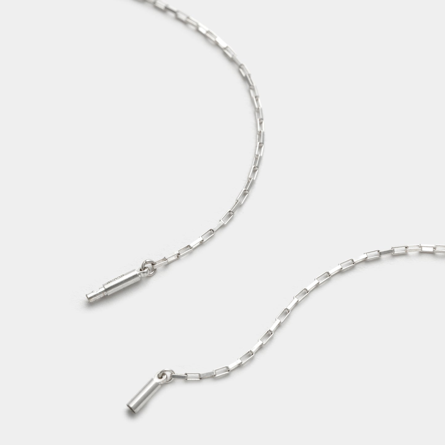 SQUARE CABLE MIX CHAIN NECKLACE (4 POINT GOLD)