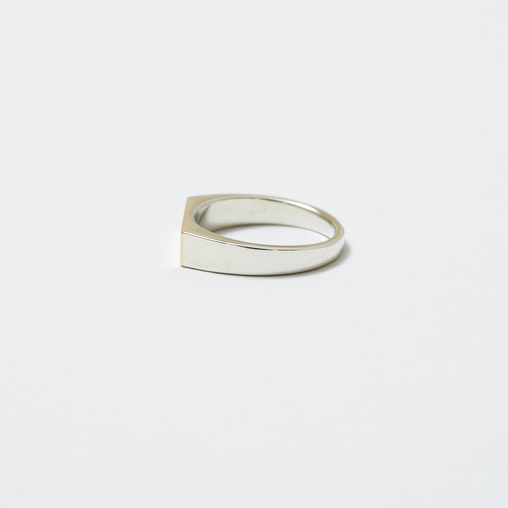 VERMEIL SQUARE RING(wide 6mm)