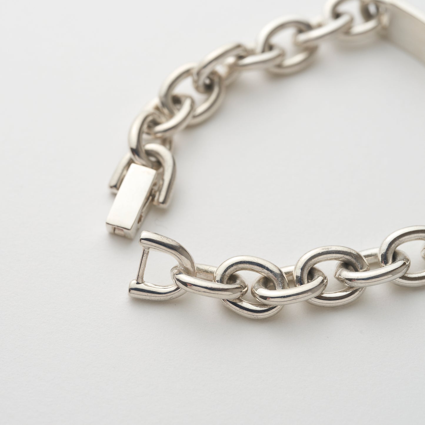 OVAL CHAIN ID BRACELET(wide 10mm)