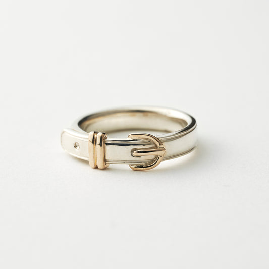 BUCKLE RING(SILVER&10K GOLD)