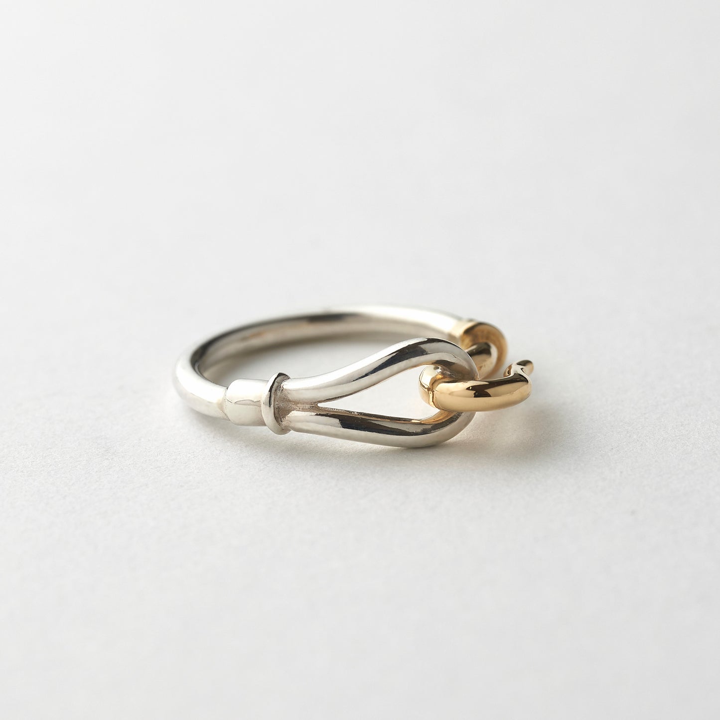 NEEDLE HOOK RING(SILVER & 18K GOLD)