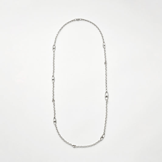 ANCHOR MIX CHAIN NECKLACE/ANCHOR SEAMLESS CRASP