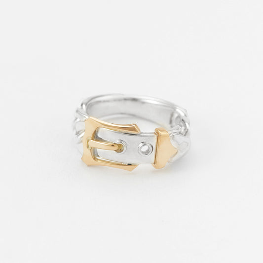18K GOLD VICTORIAN BACKLE RING