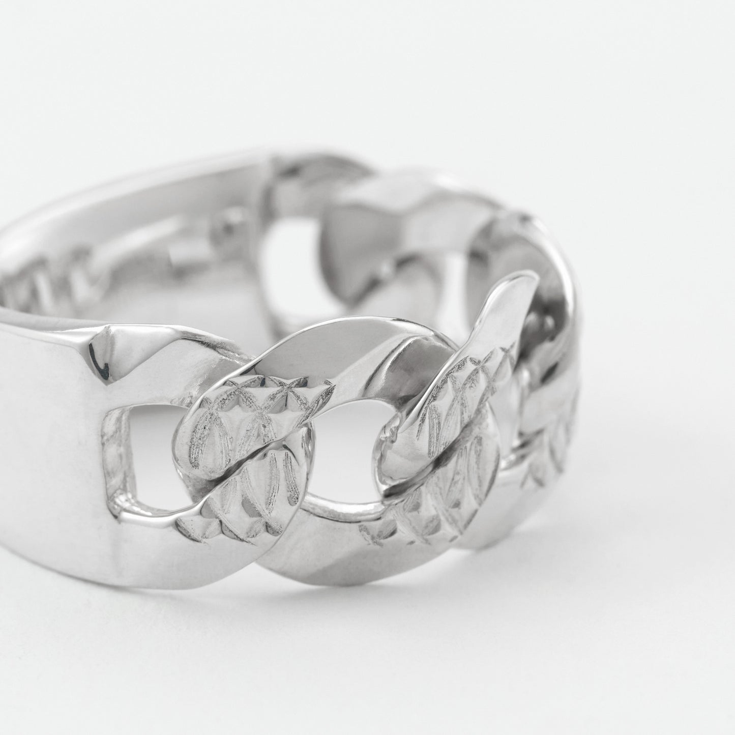 NEW CURB CHAIN ID RING(L)