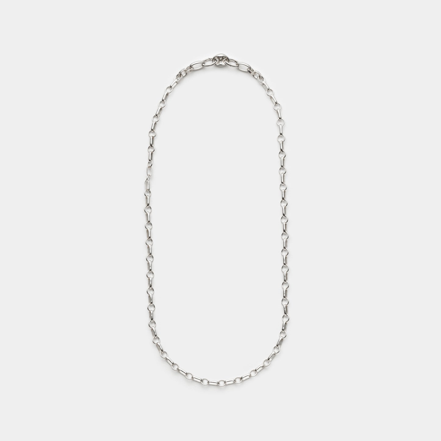 LONG & SHORT CHAIN NECKLACE/ANCHOR SEAMLESS CRASP