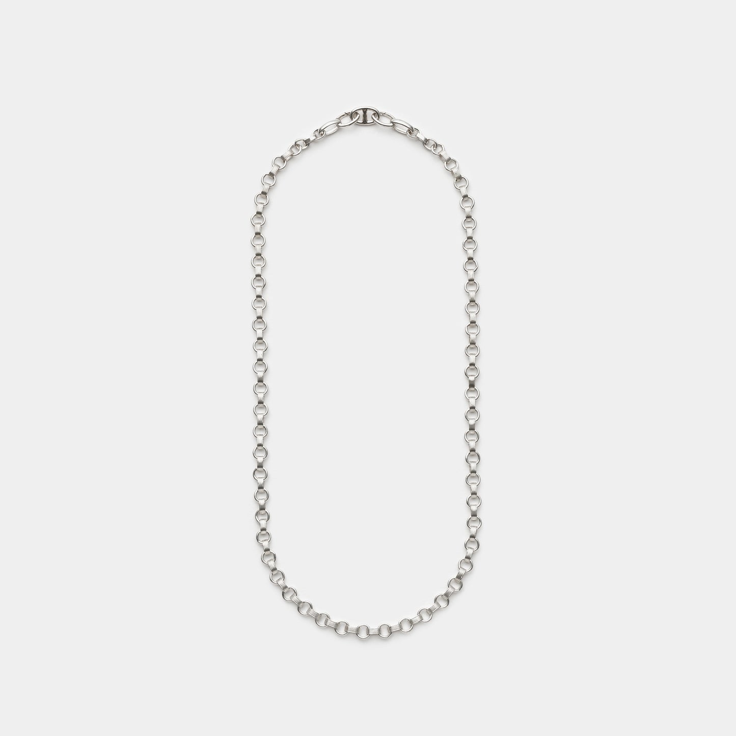FANCY CHAIN NECKLACE/ANCHOR SEAMLESS CRASP