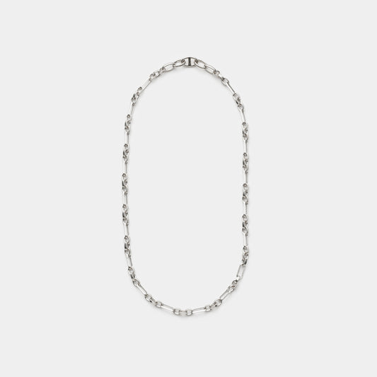 PC ROLO MIX CHAIN NECKLACE/ANCHOR SEAMLESS CRASP