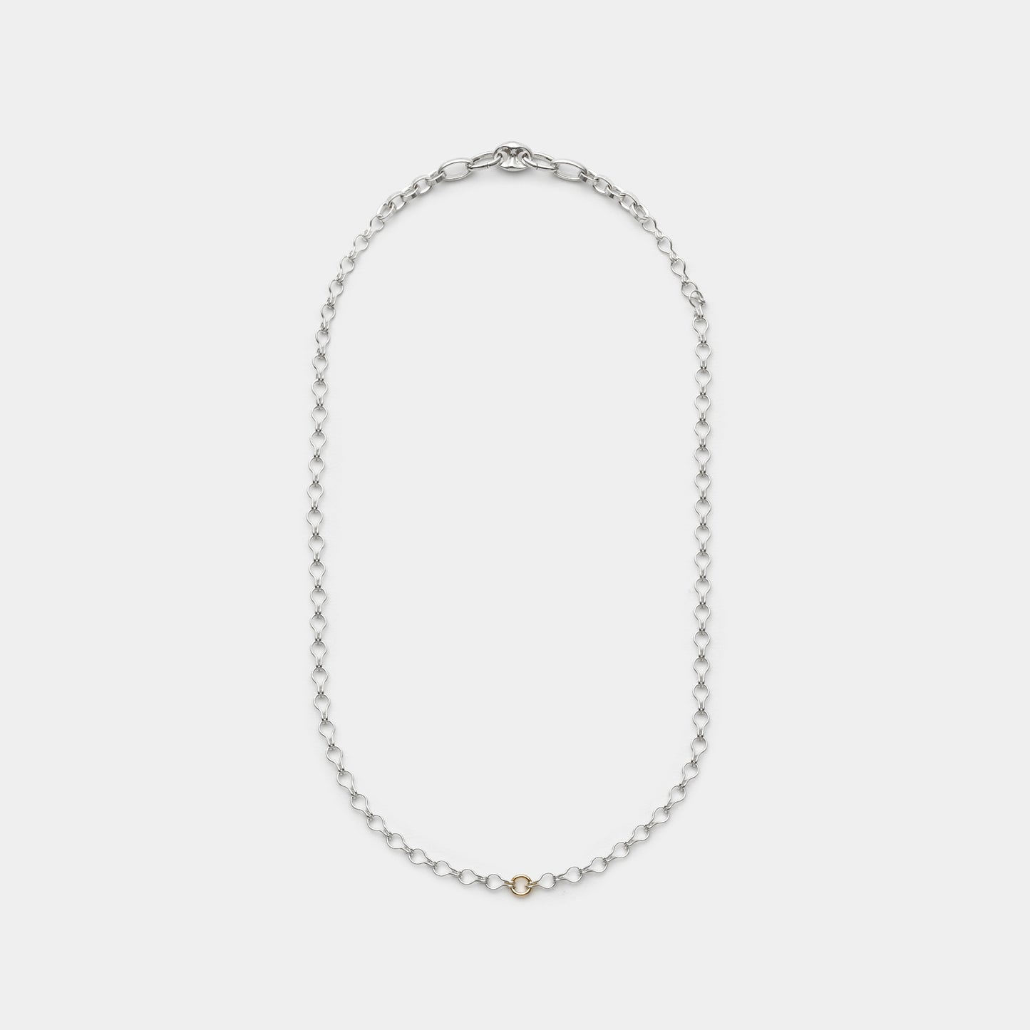 LADDER LINK CABLE CHAIN NECKLACE/1 POINT 14K GOLD FILLED