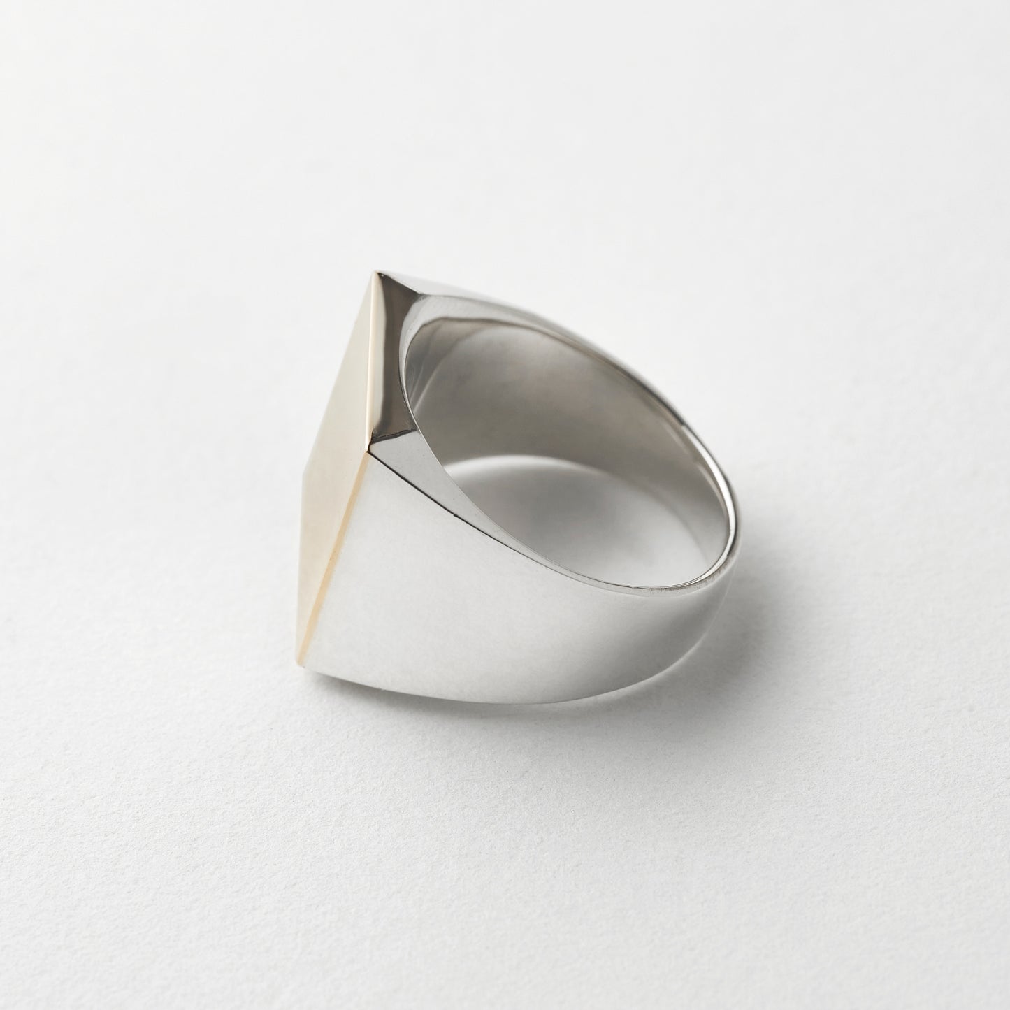 VERMEIL SQUARE RING(LARGE)